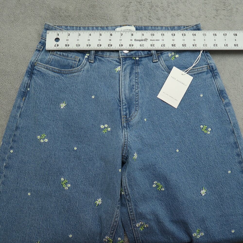 Free Assembly Jeans Women's Size 6 High-Rise Barrel Denim Pants 26" Inseam NWT - Picture 16 of 16